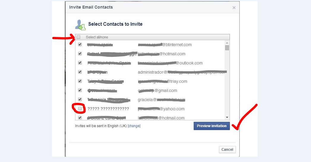 How to Invite Linkedin connections to Like Facebook page 2